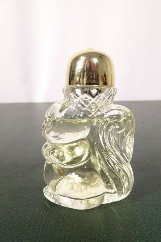 Vtg Avon " Moon Wind " Cologne " Squirrel With A Nut " Bottle / 7/8 Full / 2 1/2 " H