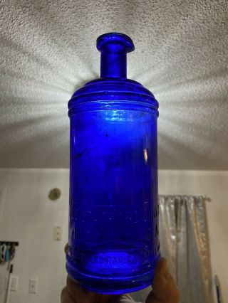 Antique 1880’s Cobalt Blue Master Stafford’s Ink Bottle 10”