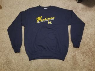 Vintage 1990s Michigan Wolverines 1997 National Champions Sweater Sz Medium 90s