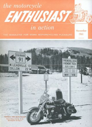 Motorcycle Enthusiast - Harley Davidson - Nov.  1961 - Canton,  Ohio - C.  Badcock - Burnosky