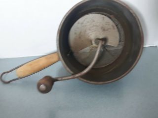 Vintage Foley Food Mill With Wooden Handle And Crank