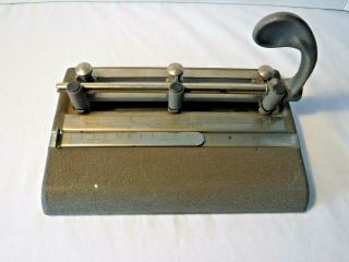 Vintage Master Products 3 Hole Paper Punch Series 25 Industrial Mcm Warehouse