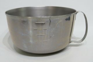 West Bend Vintage Stainless Steel 3 Qt Mixing Measuring Batter Bowl With Handle