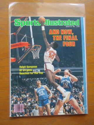 1981 Sports Illustrated Ralph Sampson Virginia Cavaliers Final Four No Label