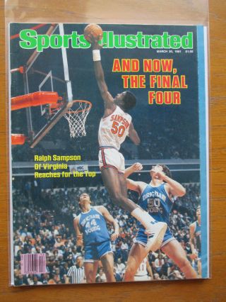 1981 Sports Illustrated RALPH SAMPSON Virginia Cavaliers Final Four NO LABEL 2