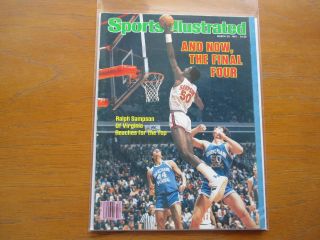 1981 Sports Illustrated RALPH SAMPSON Virginia Cavaliers Final Four NO LABEL 3