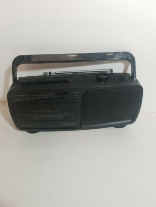 Vintage Magnavox Portable Am Fm Radio Cassette Player Recorder Boombox Aq5010/17