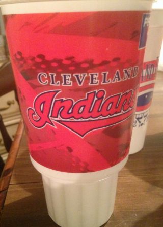 Assorted Cleveland Indians plastic drink cups - Jacobs Field Era - 2