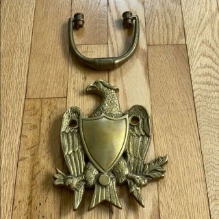 Antique Bald Eagle Door Knocker Solid Brass