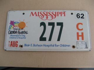2003 Mississippi Graphic License Plate Blair E Batson Hospital For Children 277