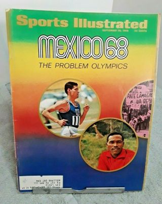 Sports Illustrated September 1968 Mexico Olympics Cardinals Tigers Lsu