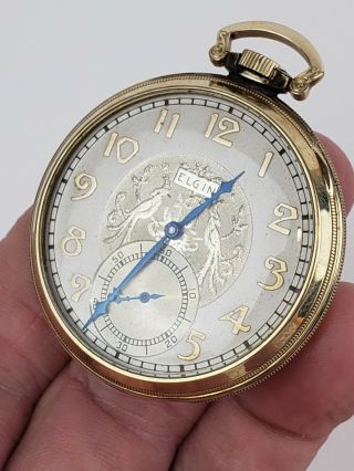 Antique Art Deco Elgin Grade 303 1930s Pocket Watch - Parts/repair