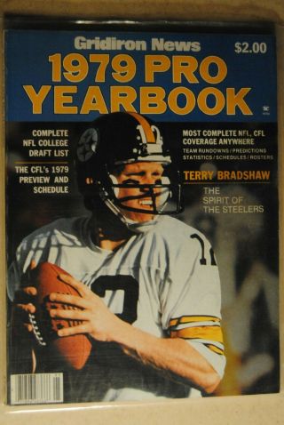 1979 Gridiron News Pro Yearbook - Pittsburgh Pirates Terry Bradshaw