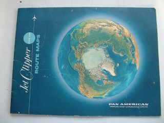1964 Pan American World Airways Route Map Booklet