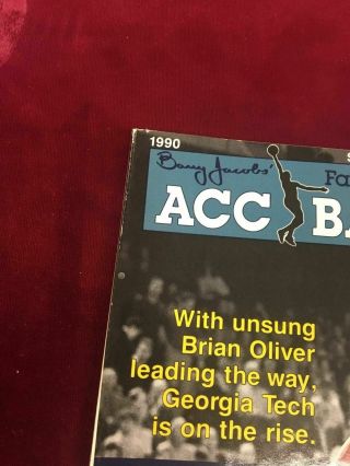 1990 Barry Jacob ' s Fan ' s Guide to ACC Basketball Barry Oliver No Label (D6) 3