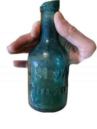 Antique / Vintage J Sloan Philadelphia Brown Stout Beer Bottle
