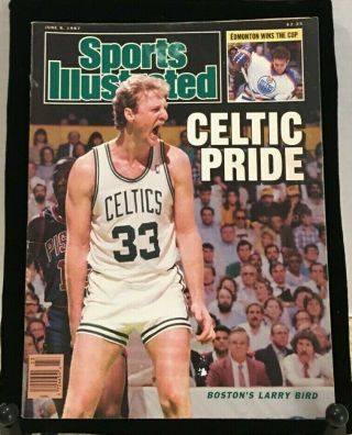 Larry Bird Sports Illustrated June 8 1987 Celtic Pride