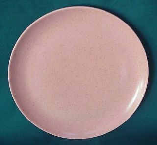 Vtg.  Monterey California Pottery 10” Pink Speckled Dinner Plate Exc.