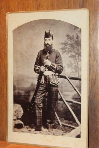Antique 1881 Cdv John White Dunfermline Scotland King 