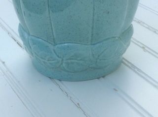 Red Wing Aqua Speckled Plant Pot B1403 4” Tall Vintage MCM Great 2