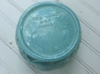 Red Wing Aqua Speckled Plant Pot B1403 4” Tall Vintage MCM Great 3
