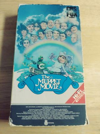 Vhs - The Muppet Movie Jim Henson Cbs Fox 1979 Live Action Vintage