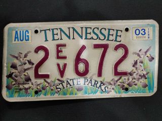 Tennessee License Plate - State Parks