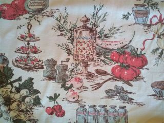 Vintage Retro Curtains French Country Shabby Chic Cottage Kitchen Use Or Crafts