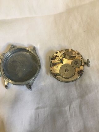 Vintage Jura Watch Co Chronograph Watch Movement Part Or Repai