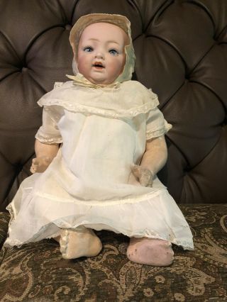 German 15 Inch Baby Bisque Head Composition Body3 - 4 Only Markings On Head
