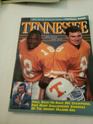 1991 University Of Tennessee Football Guide Johnny Majors