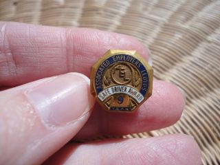 Vintage Associated Employers Lloyds 9 Years Safe Driver Award Pin Button Ael