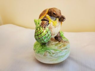 Vintage Beatrix Potter Tale Of Jeremy Fisher Turtle Music box/figurine 2