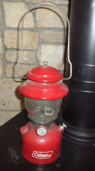 Vintage Red Coleman Camping Lantern Lamp 200a 1971 Sunshine Of The Night