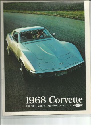 1968 Chevrolet Corvette Dealer Sales Brochure
