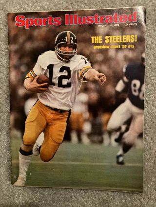 1975 Sports Illustrated Terry Bradshaw Steelers No Label