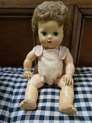 Vintage Tiny Tears American Character Doll 12”in Outfit