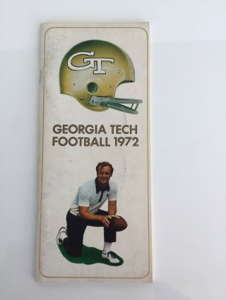 Georgia Tech 1972 Football Media Guide