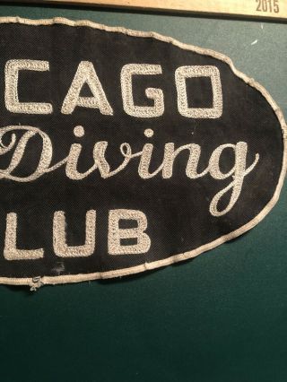 13 Inch Skydiving Patch Old Antique Chicago Sky Diving Club Vintage Early 3