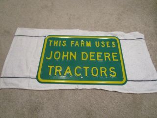 Vintage This Farm Uses John Deere Tractors 12 " X 18 "