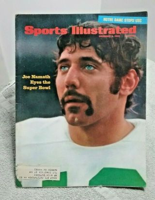 Sports Illustrated December 9 1968 Joe Namath York Jets