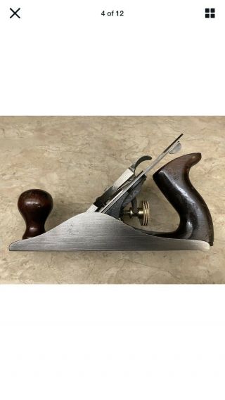 Old Stanley Hand Plane 4 C Smoothing Plane Antique Hand Tools 3