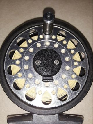 Cortland Fly Reel C - G - Graphite L W/ Case,  Spare Spool & 2 Fly Lines