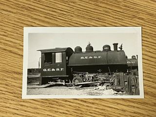 Santa Fe Railway Steam Engine Locomotive 2297 Vintage Photo Gc&sf Brownwood Tx