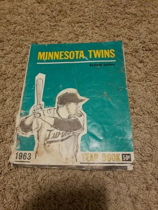 1963 Minnesota Twins Yearbook - Harmon Killebrew Jim Kaat Bob Allison