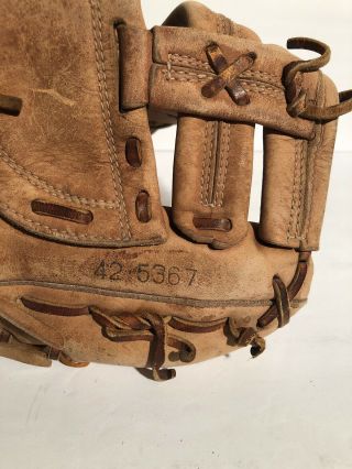 Vintage Spalding 42 - 5367 Lou Pinella Baseball Softball Glove Mitt RHT Leather 3