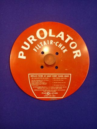 Vintage Purolator Filtair Chek Top Air Filter Tester Great Old Advertising Piece