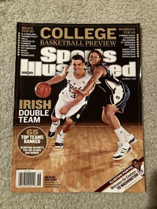 2008 Sports Illustrated College Basketball Preview Notre Dame Newsstand Issue