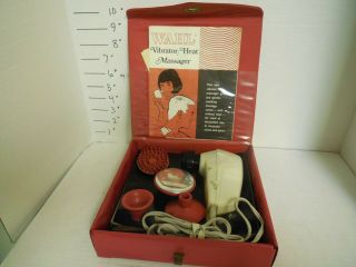 Vintage Wahl Vibrator / Heat Massager With Case And Paper Work