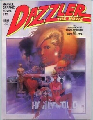 Vintage Marvel Graphic Novel 12 Dazzler The Movie 1984